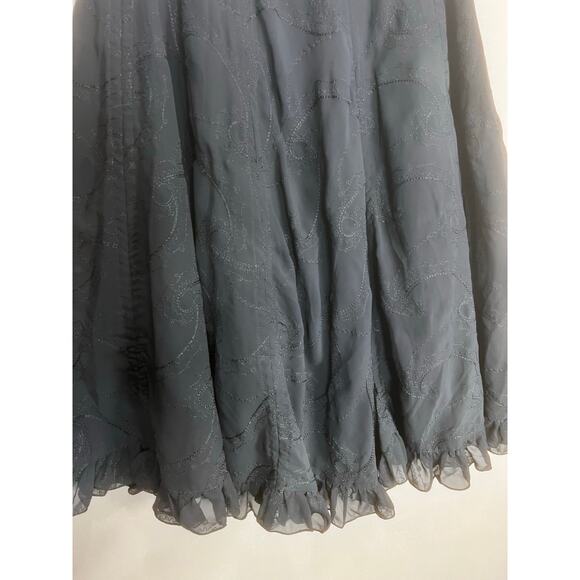 Black Peace Now Sz M Grunge Y2K Goth Skirt Japan Jirai Kei Style BPN Peasant - Picture 11 of 14